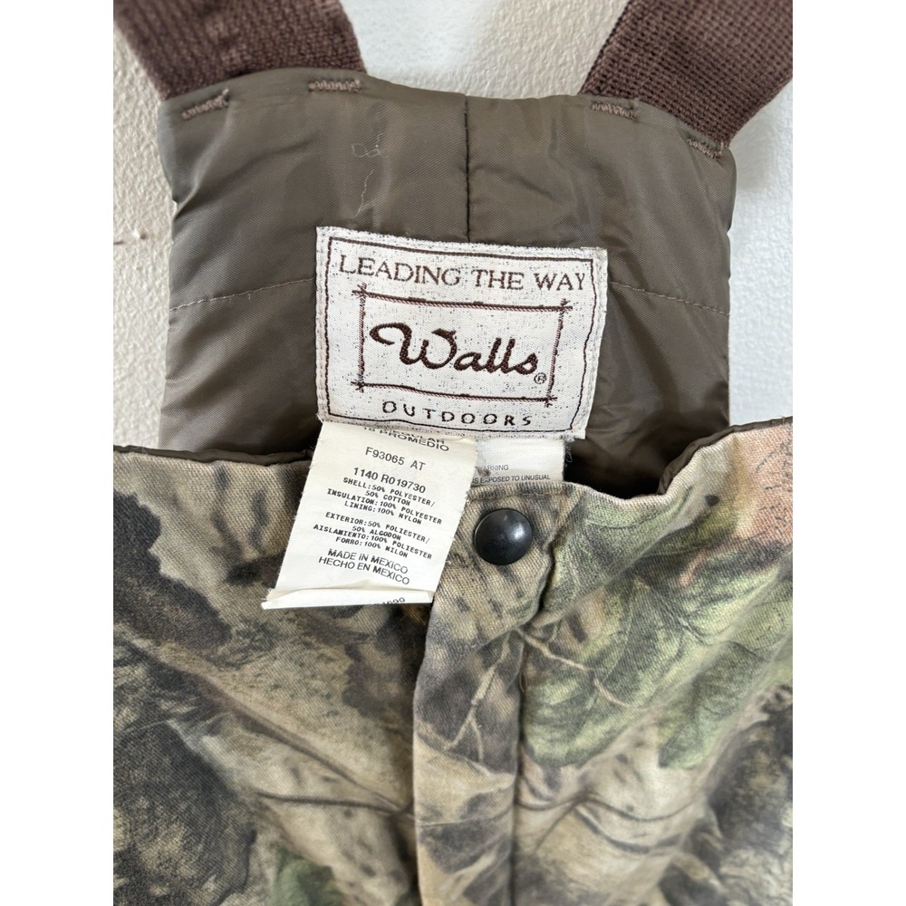 Walls Youth 18 Reg Camo Insulated Hunting Bib Overalls Advantage Timber F93065 - Picture 2 of 7